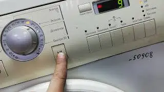 Как включить отжим на стиральной машинке LG WD-80384N