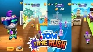 Non-Stop Run: Talking Tom Time Rush Game - Run With Talking Tom Travel The World, High Score!