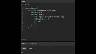 Find Numbers with Even Number of Digits | Leetcode Problem 1295 | 