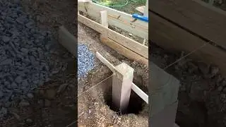 How to set a deck post and the anatomy of a deck post hole