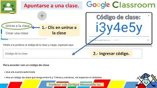 Apuntarse a una clase en el Classroom