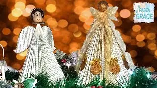 Come fare un Angelo o un albero di Natale con pagine di libro