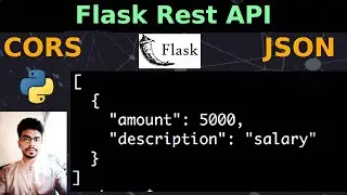 Create a Flask Rest API that returns JSON and Handle CORS Problem | 