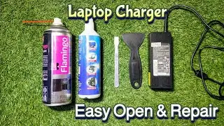 How to repair laptop charger at home || Easy way to open and Change DC Cable