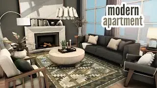 modern apartment \\ The Sims 4 CC speed build