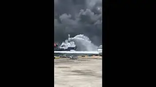 Fire on board ship