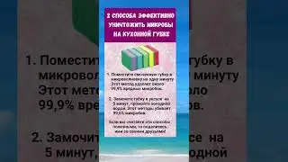 Микробы на кухонной губке
