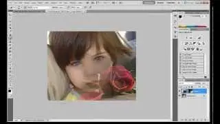 The easiest way to merge the two images in Photoshop