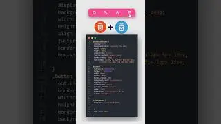 Navigation bar HTML and CSS #html #css #coding #webdevelopment #shortvideo #shorts