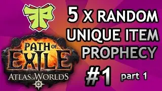 5x random unique item! Mysterious gift prophecy #1 PoE Atlas of Worlds