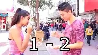 BESO O CACHETADA #2 BESANDO DESCONOCIDAS Erika Trevejo