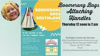 Boomerang Bags - Attaching Handles & Finishing