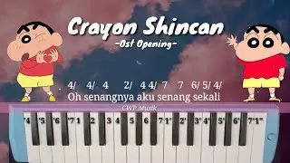 Crayon Shincan opening not pianika / melodica cover