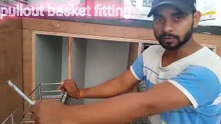 pullout basket fittings kaise karte hain//kitchen basket fitting//kitchen trally fitting