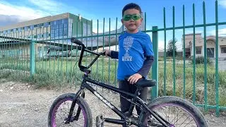 cycling with lil bro
