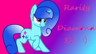 Art trade with Rarity diamond 13 Mlp speedpaint