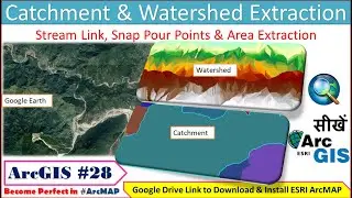 ArcGIS Tutorial 28 | Spatial Analysis | Catchment Extraction | Watershed Extraction | Stream Link