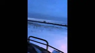 Едем на бронто зимой в поповке