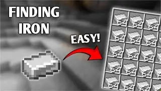 Finding Iron In Minecraft | Minecraft Gameplay | Best places to find iron in Minecraft