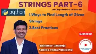 37.Mastering Strings in Python Part-6 | Beginner's Guide to Strings