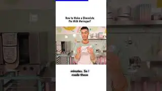 How To Make A Chocolate Pie With Meringue #shorts