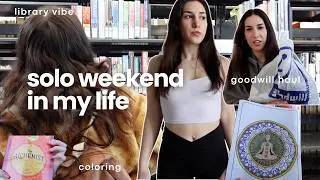 solo weekend vlog | nature walks, thrifting & slow living