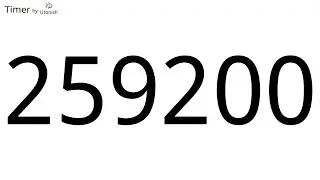 259200 Second Countdown Timer