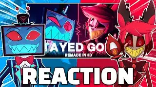 Alastor and Vox React To [HazbinHotel/BLENDER] Stayed Gone - 3D Animation!!
