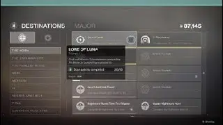 Destiny 2 Lore of Luna Triumph 20191013