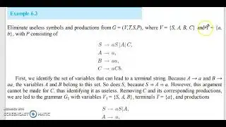 Simplification of Context Free Grammar  part2 | remove useless productions