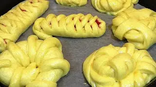 Нежные  Сладкие Булочки СМЕТАННИКИ(Тесто как пух) Тесто для булочек/ Начинка для булочек
