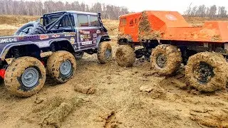 RC Cars Axial 6x6 VS The Beast 6x6 OFF Road Extreme  Wilimovich