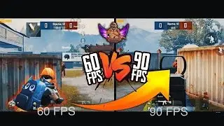 60 FPS VS 90 FPS Compare In BGMI 😱#shots #viral ##bgmi #90fps