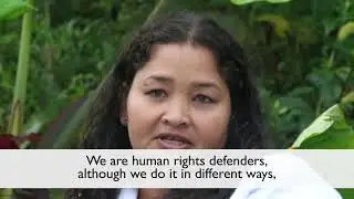 Lucy Martínez, in charge of “Women and Gender” at Cahucopana