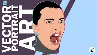 Drawing Vector Portrait Practice Session in Affinity Designer 🎨