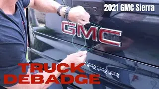 2021 GMC Truck Debadge: removing GMC logo