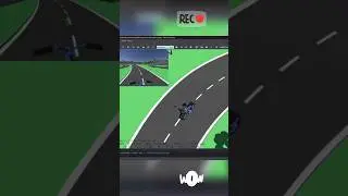 Small bike being driven with computer vision on Webots using OpenCV and Python