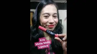 Secrets of Kris Matte Matic Lipstick. Cream into matte finished?Ang ganda-galing!😍 v2