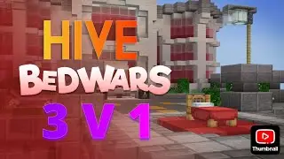 HIVE BEDWARS 3 V 1 CAN I WIN??? 🎮