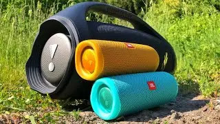 JBL Boombox 2 vs. 2x Flip 5 BASS TEST [JBL PARTYBOOST] 100% VOLUME