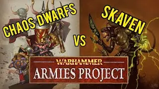 WARHAMMER FANTASY BATTLE REPORT Warhammer Armies Project CHAOS DWARFS vs SKAVEN