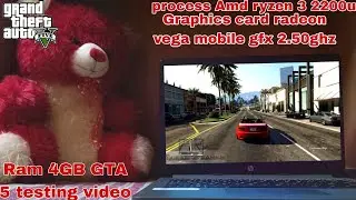Hindi GTA 5 Tasting - HP Laptop with 4GB RAM and amd Ryzen Processor | Graphics Card Radeon|