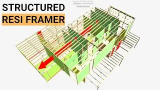 Timber frame design over the web with bracing check. A fast residential structural design tool.