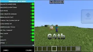 Download Minecraft Mod Menu Apk Hack Latest 2026 (God Mode, Jump, SpeedHack, Night Mode!
