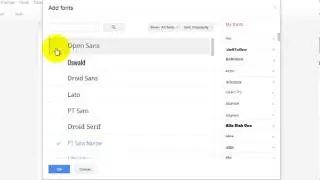 Add Fonts to Google Docs