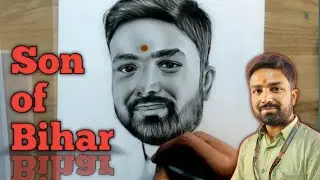 Drawing Manish kashyap sir.. @ManishKashyapsob ... 5 😯घंटे की मेहनत बस 1.5 मिनट मे😃