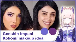 genshin imapct makeup inspired - Kokomi makeup idea (Beginner Friendly )#genshinimpact #makeup