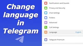 How to change language in Telegram | Telegram language settings