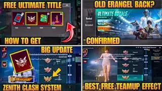 New Zenith Clash Ranking System | New Ultimate Conqueror Legend Title | 3.4 Update Leaks