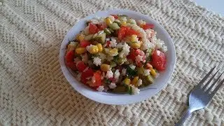 Asterisk Pasta Salad, Turkish Recipe